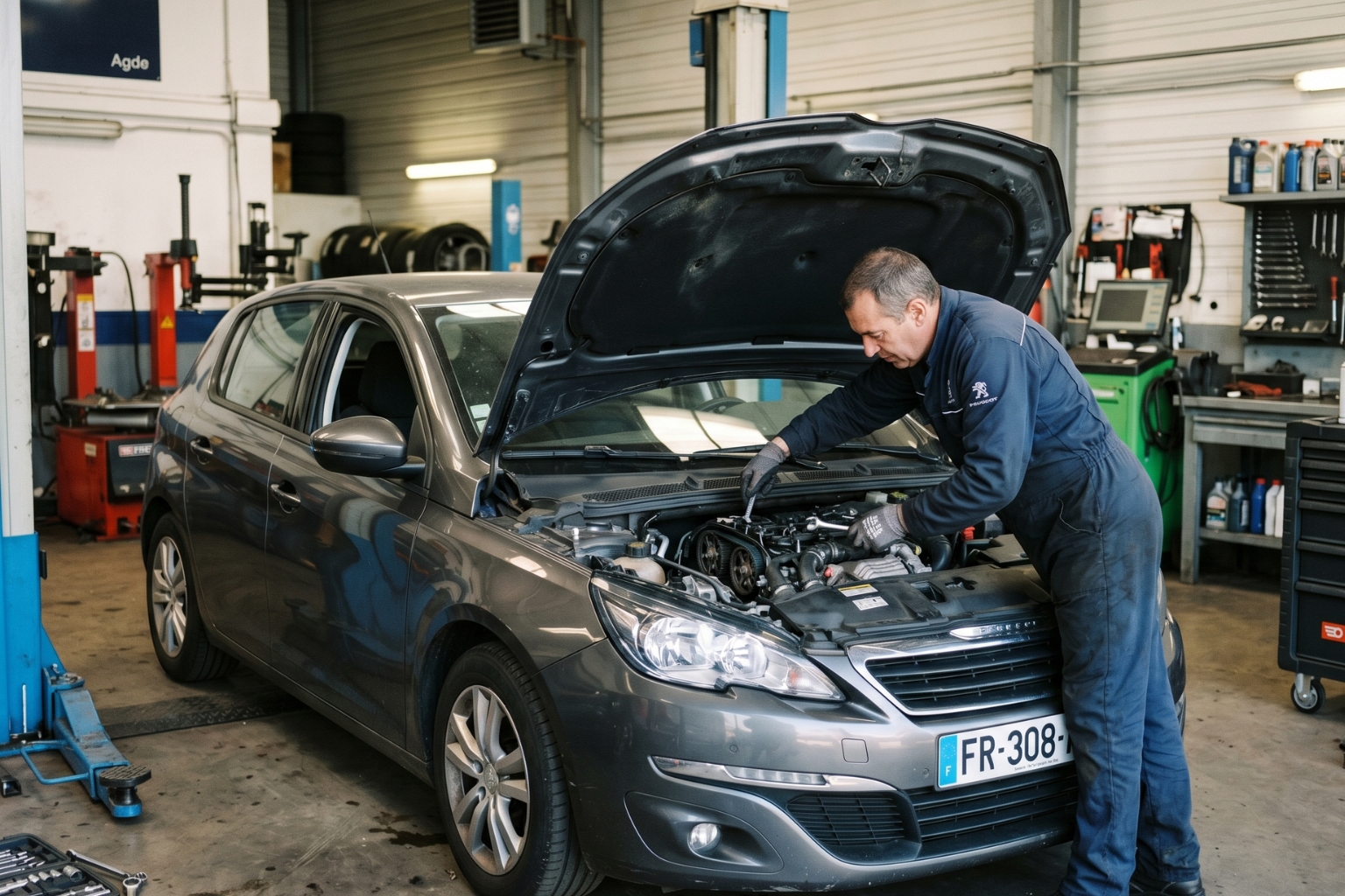 quand changer la courroie de distribution peugeot 308 diesel​
