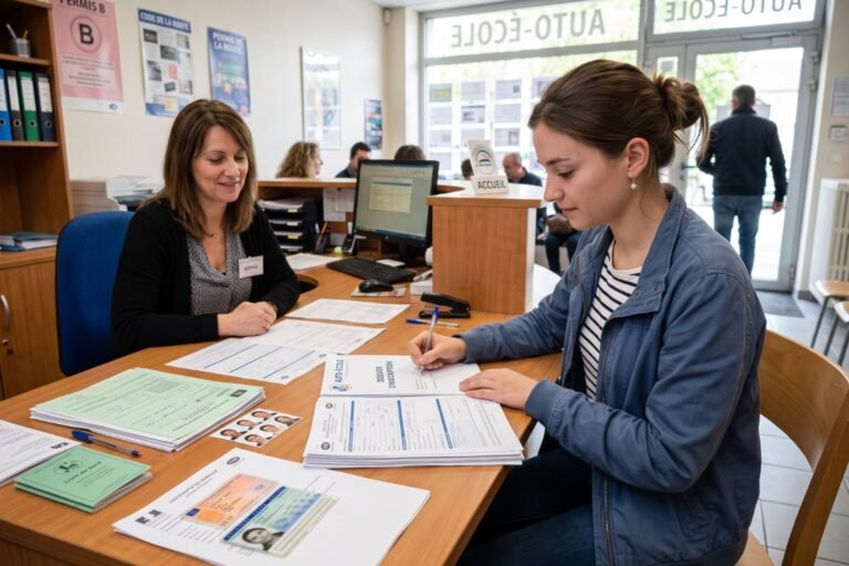 Quel papier faut-il pour s'inscrire à l'auto-école